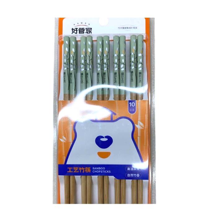 好管家图文竹筷子10双装 34043404 1/包