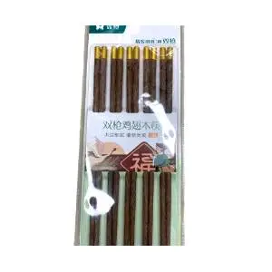 (L)*双枪鸡翅木筷子 5双装 SK20517SK20517 1/包
