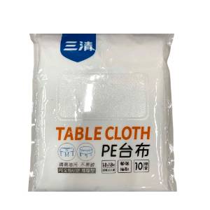 (L)三清1.8M一次性PE台布10张装 SQ-3046 1/个