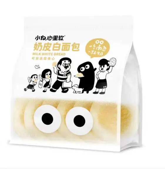 小白心里软奶皮白面包原味270g