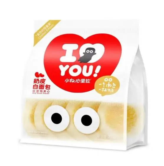 小白心里软奶皮白面包(红豆味)270g
