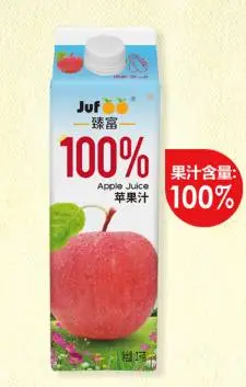 臻富100%苹果汁1L