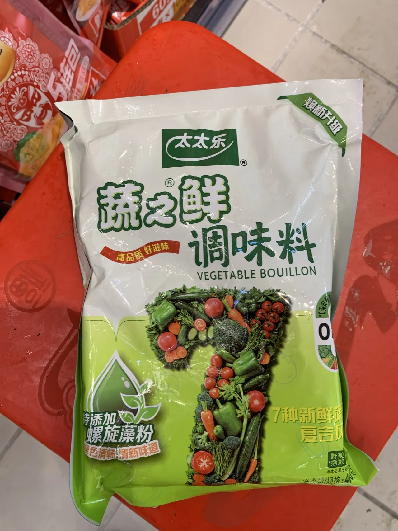 太太乐鸡精蔬之鲜400g 1/包