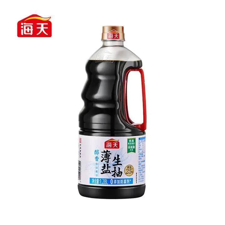 海天薄盐生抽1.28L 1/瓶