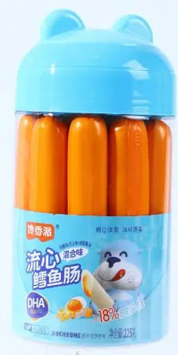 馋香派流心鳕鱼肠(混合味)-蓝色盖225克