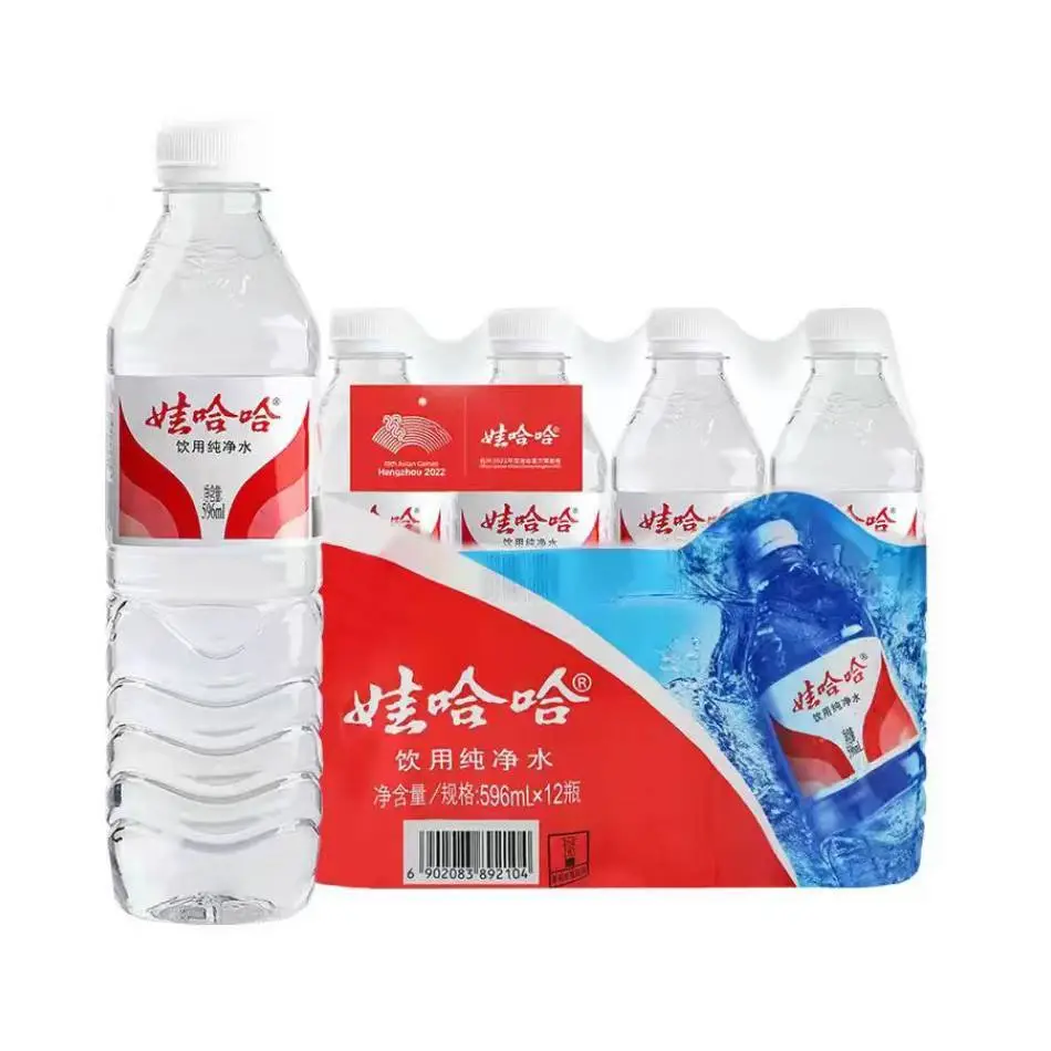 娃哈哈596ML*12瓶裹膜水 1/件